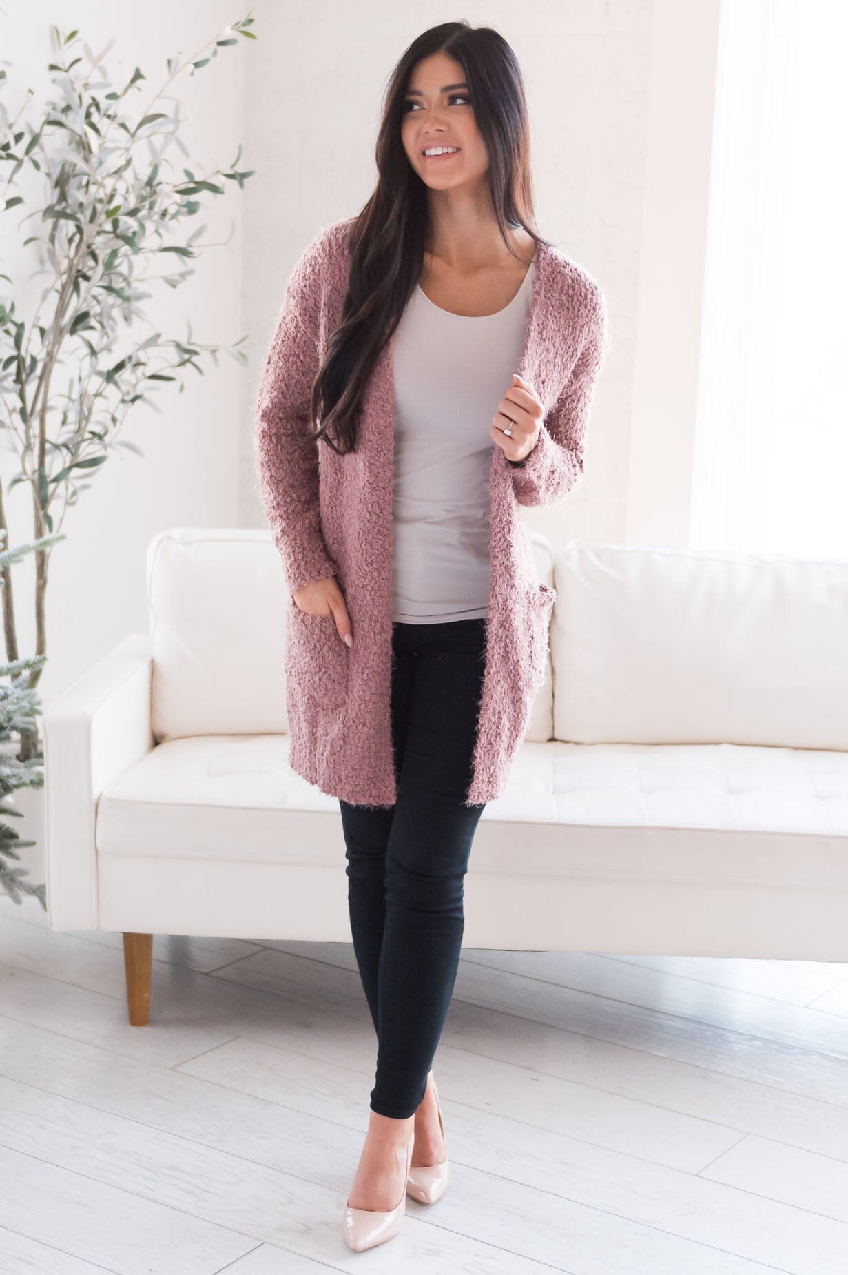 Soft & Cuddly Modest Sweater Cardigan Modest Dresses vendor-unknown 
