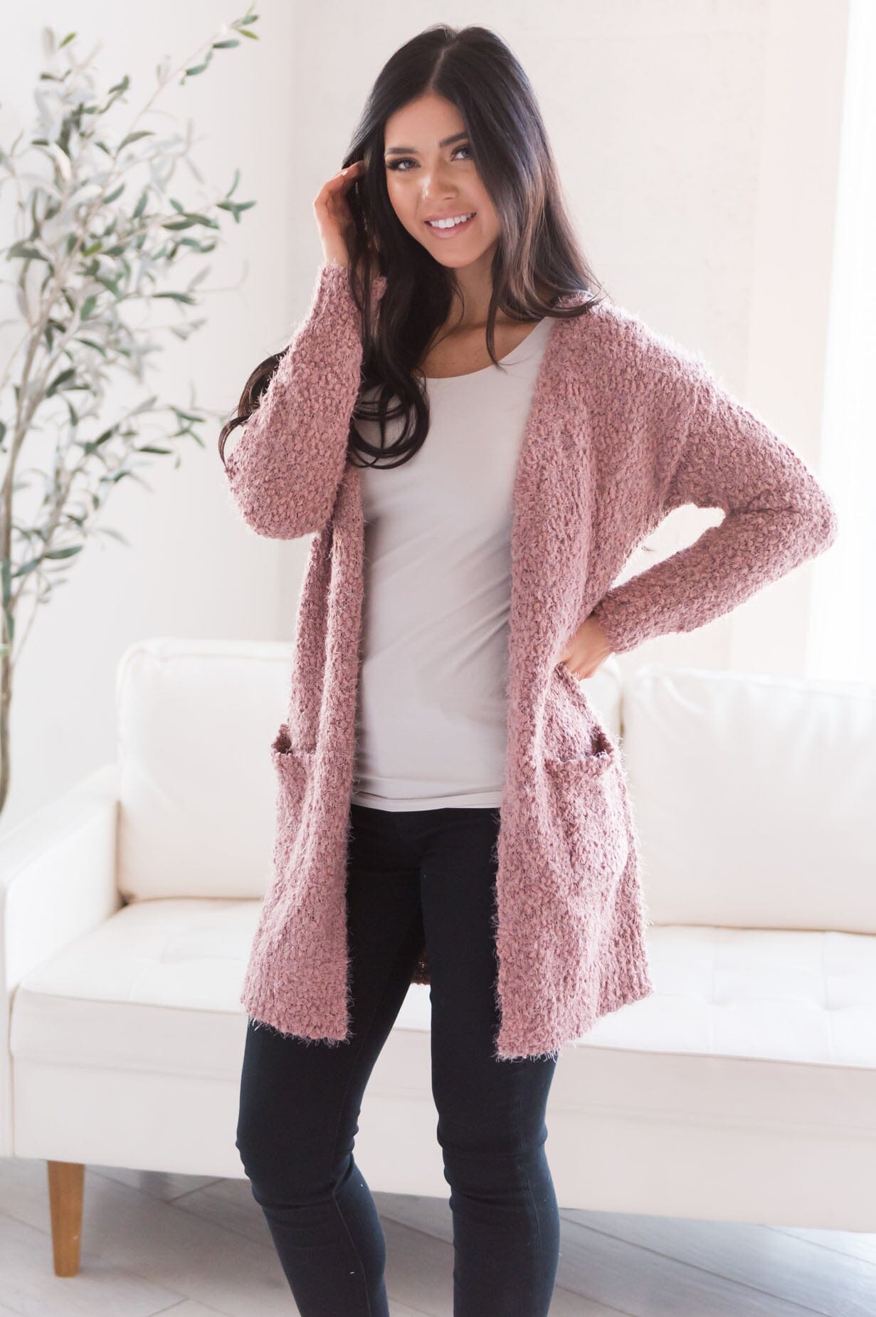 Soft & Cuddly Modest Sweater Cardigan Modest Dresses vendor-unknown 