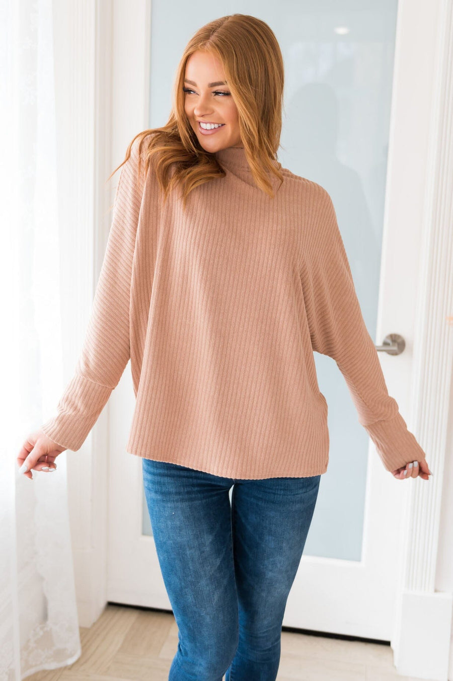 Meet Me In The Mountains Modest Sweater Tops vendor-unknown 