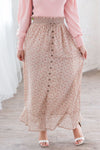 Spring Blooms Modest Button Skirt Modest Dresses vendor-unknown