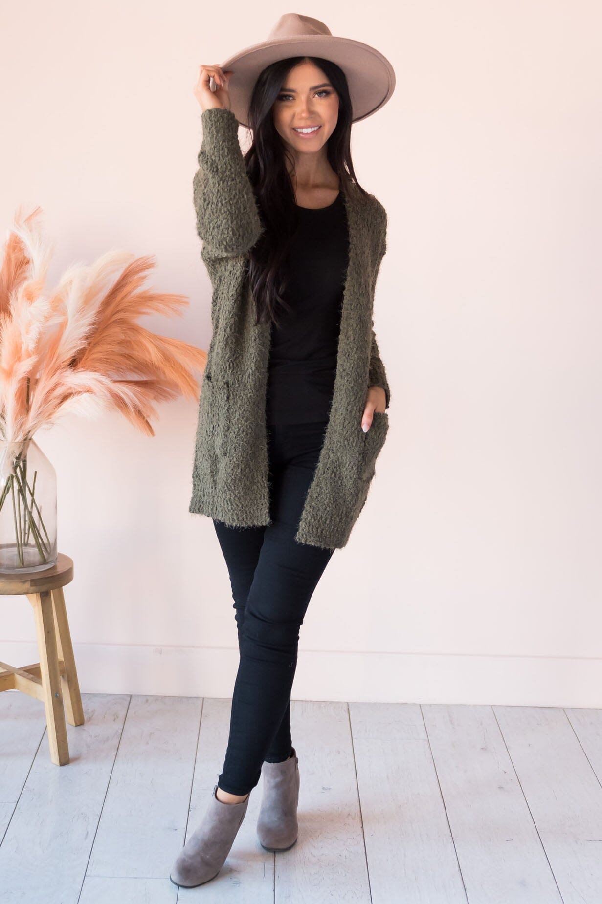 Soft & Cuddly Modest Sweater Cardigan Modest Dresses vendor-unknown 