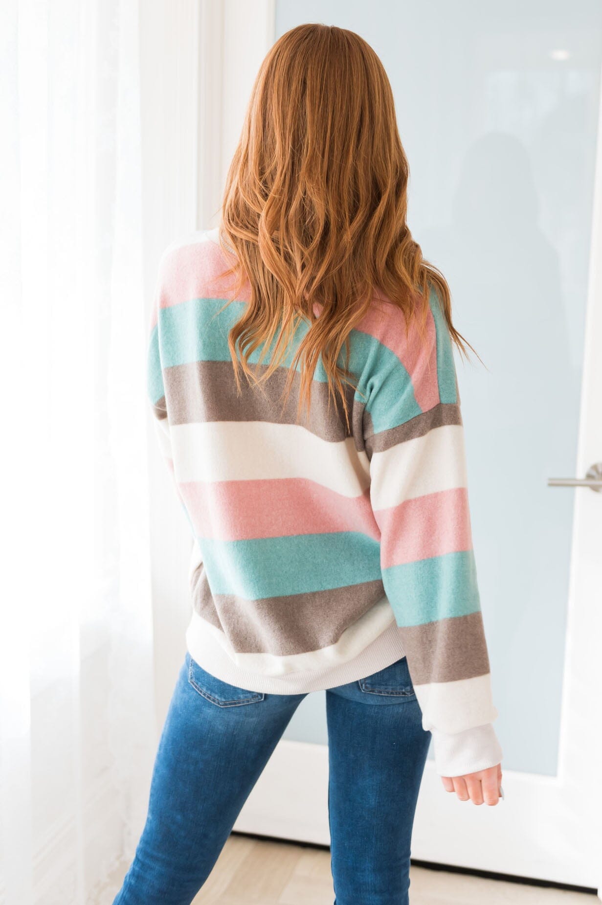 Lead With Your Heart Modest Sweater Tops vendor-unknown 