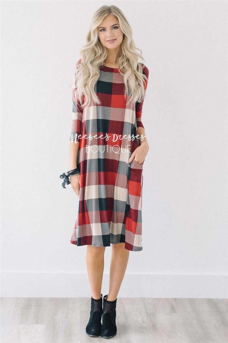 Jingle Bell Rock Swing Dress Modest Dresses vendor-unknown 