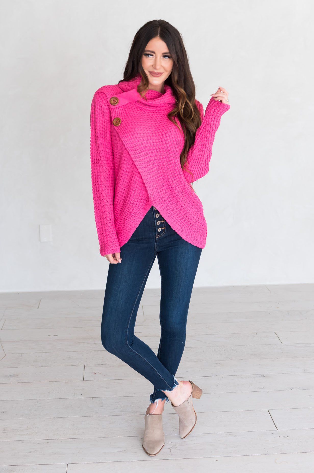 Feel It Still Modest Turtleneck Sweater Modest Dresses vendor-unknown 