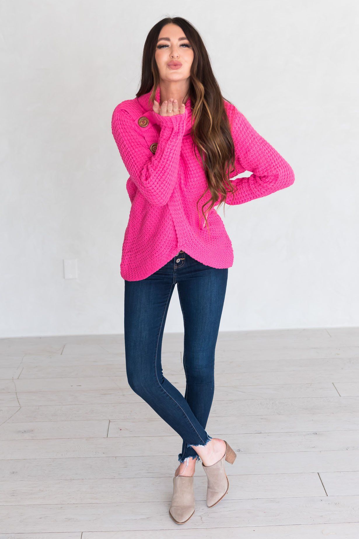 Feel It Still Modest Turtleneck Sweater Modest Dresses vendor-unknown 