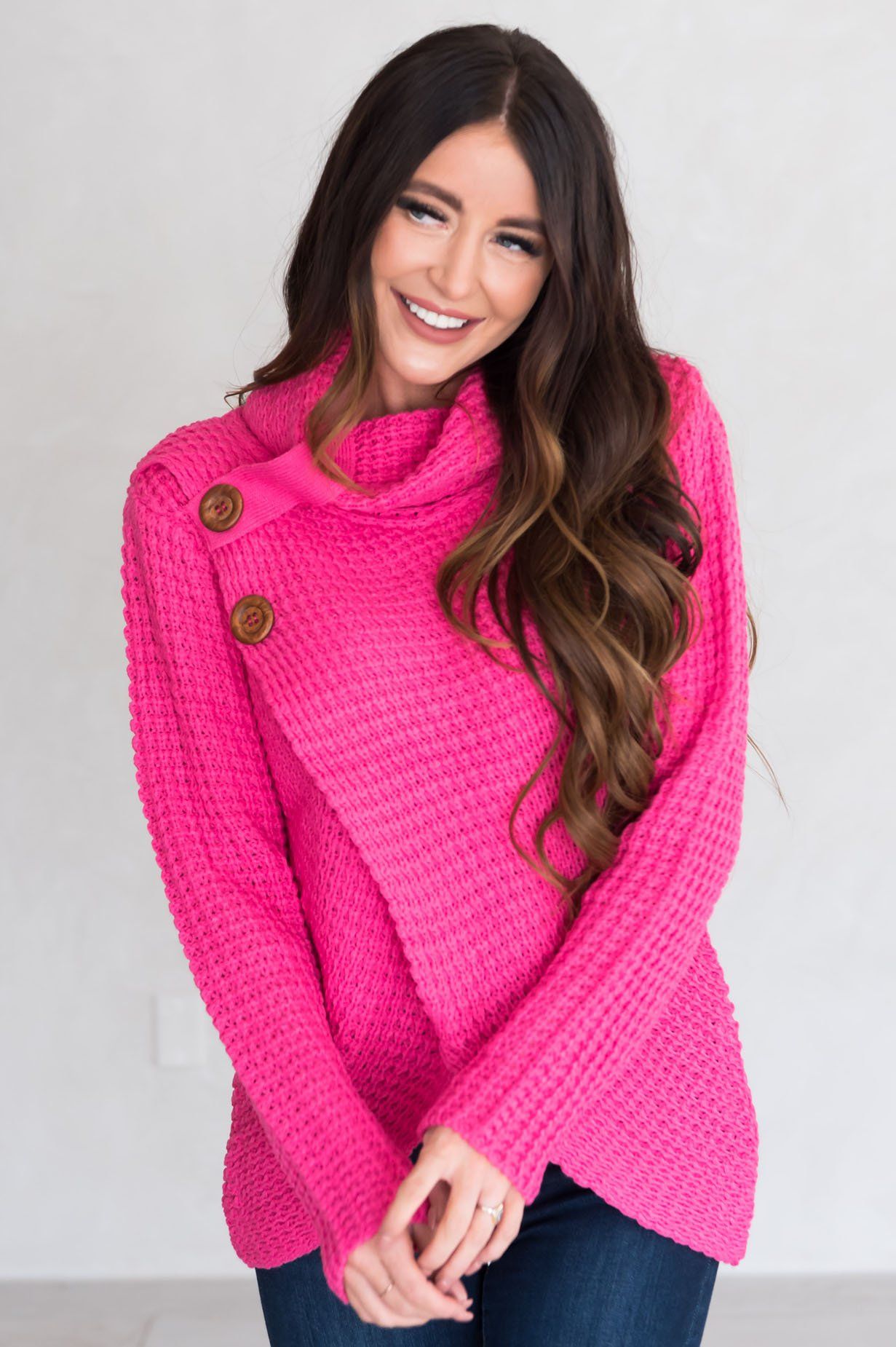 Feel It Still Modest Turtleneck Sweater Modest Dresses vendor-unknown 