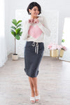 Bound To Inspire Modest Tie Waist Skirt Modest Dresses vendor-unknown
