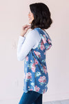 Sweetheart Floral Modest Hoodie Tops vendor-unknown