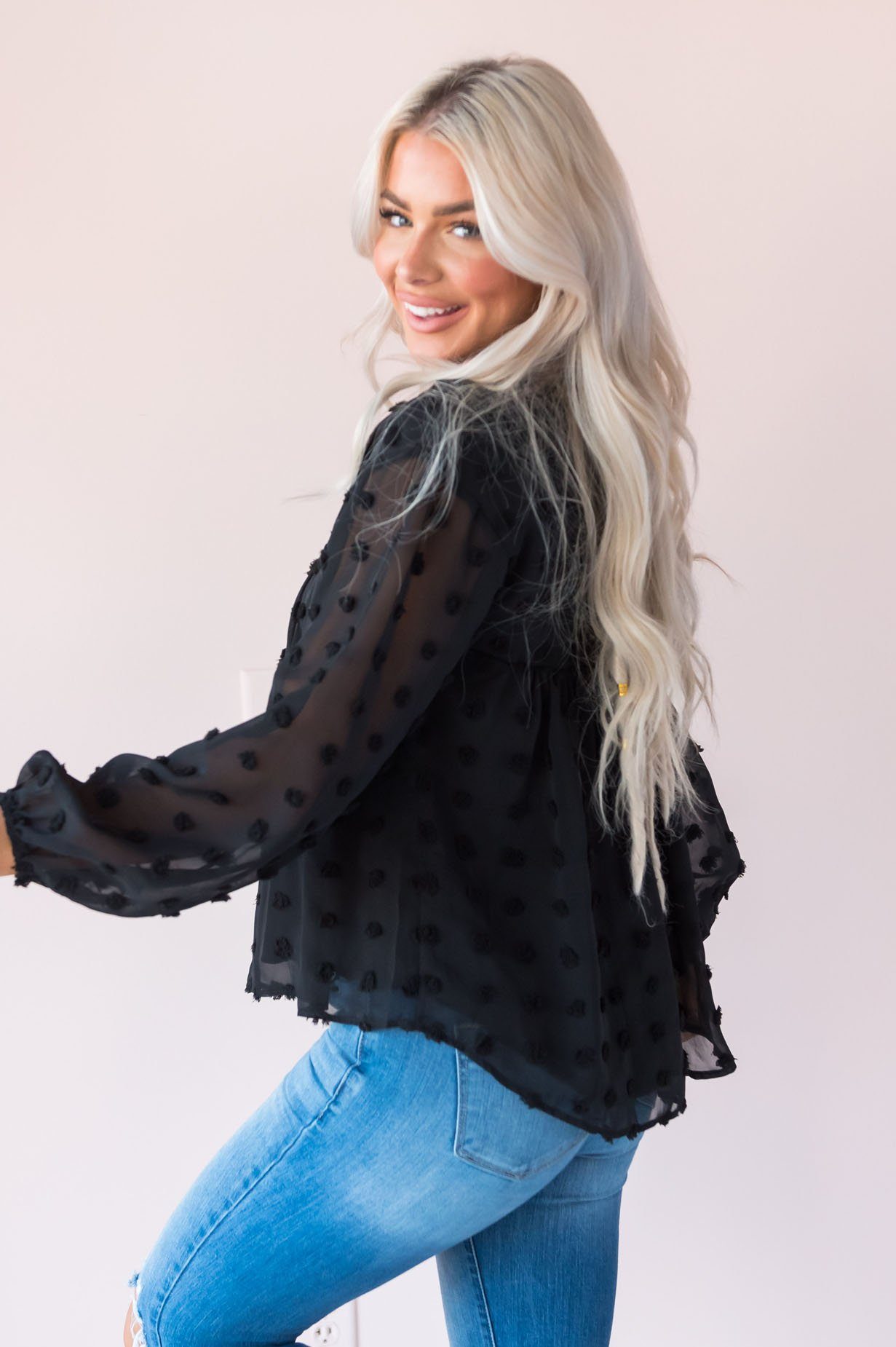 Adored Always Modest Blouse Tops vendor-unknown 