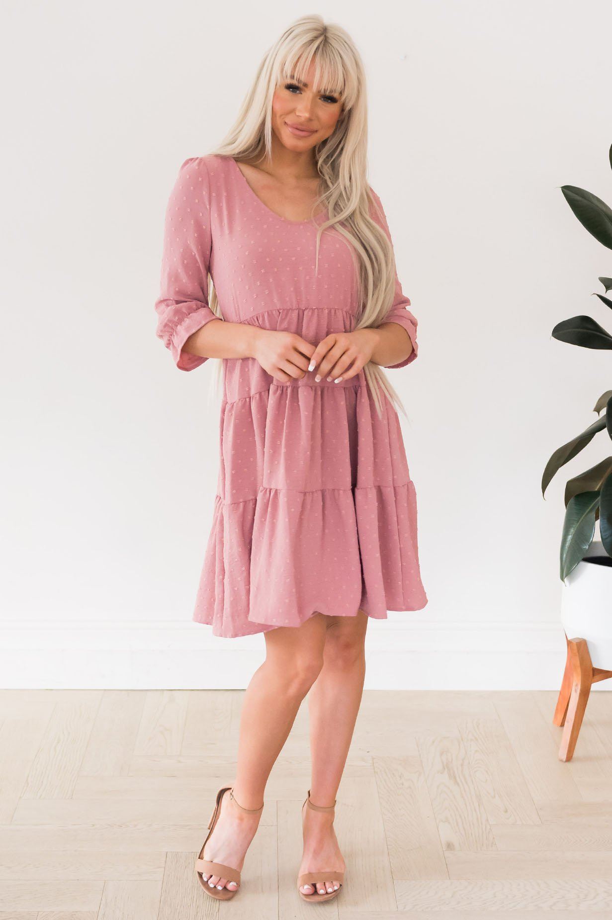 The Auston Swiss Dot Modest Dresses vendor-unknown 