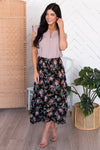 Blooming Bright Modest Skirt Skirts vendor-unknown