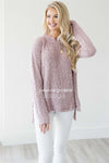 Cozy Fall Popcorn Pullover Sweater Tops vendor-unknown Dusty Lavender S