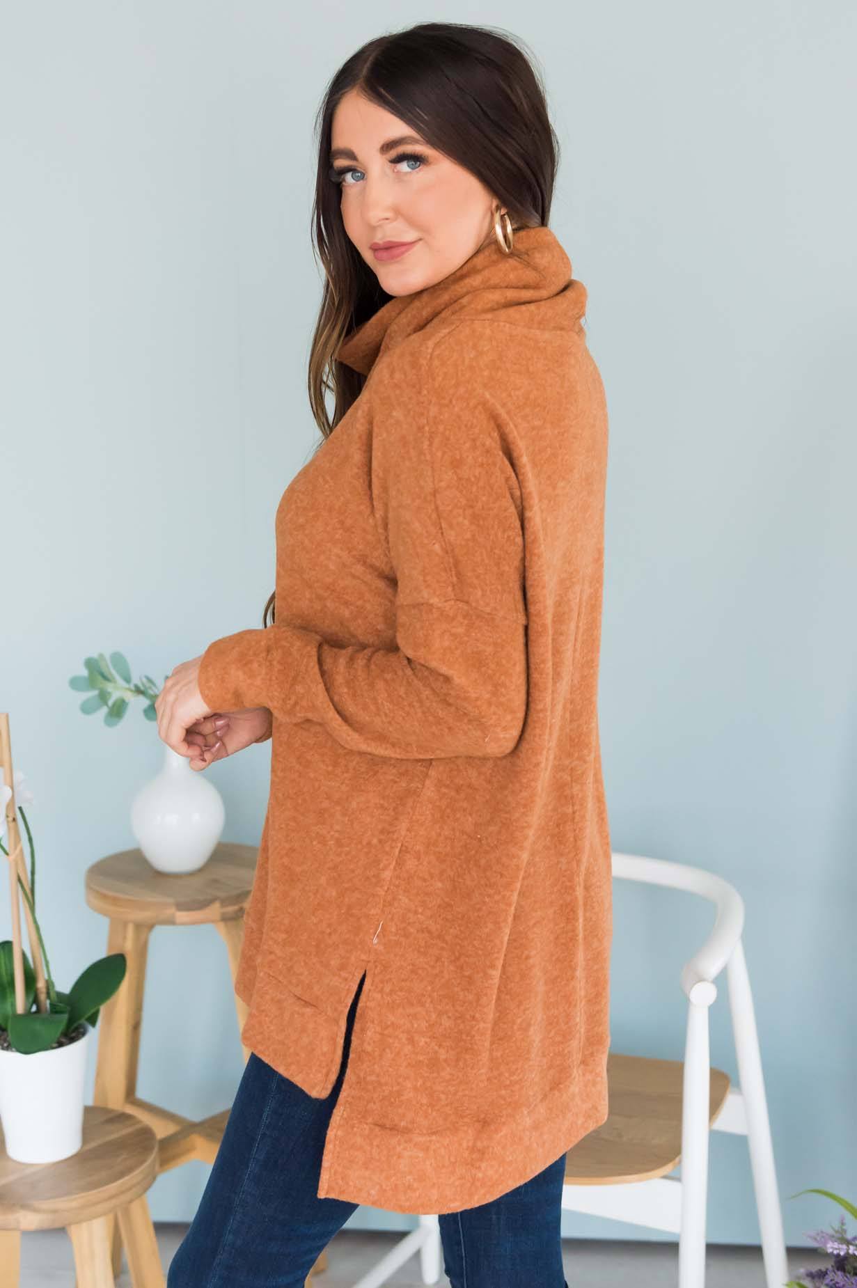 Comfy Cozy Modest Turtleneck Sweater Modest Dresses vendor-unknown 