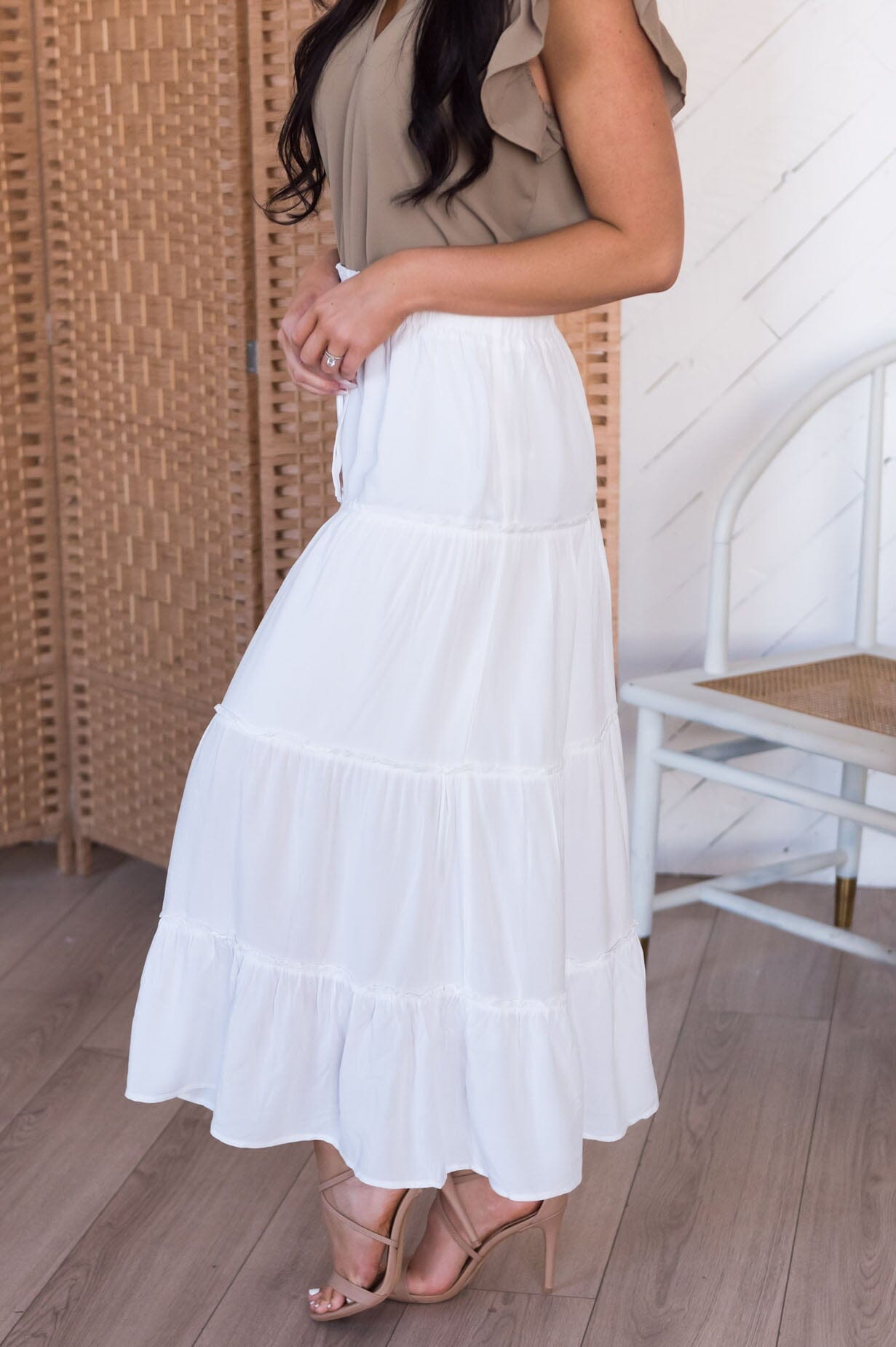 Under The Sun Modest Tier Skirt Skirts vendor-unknown 