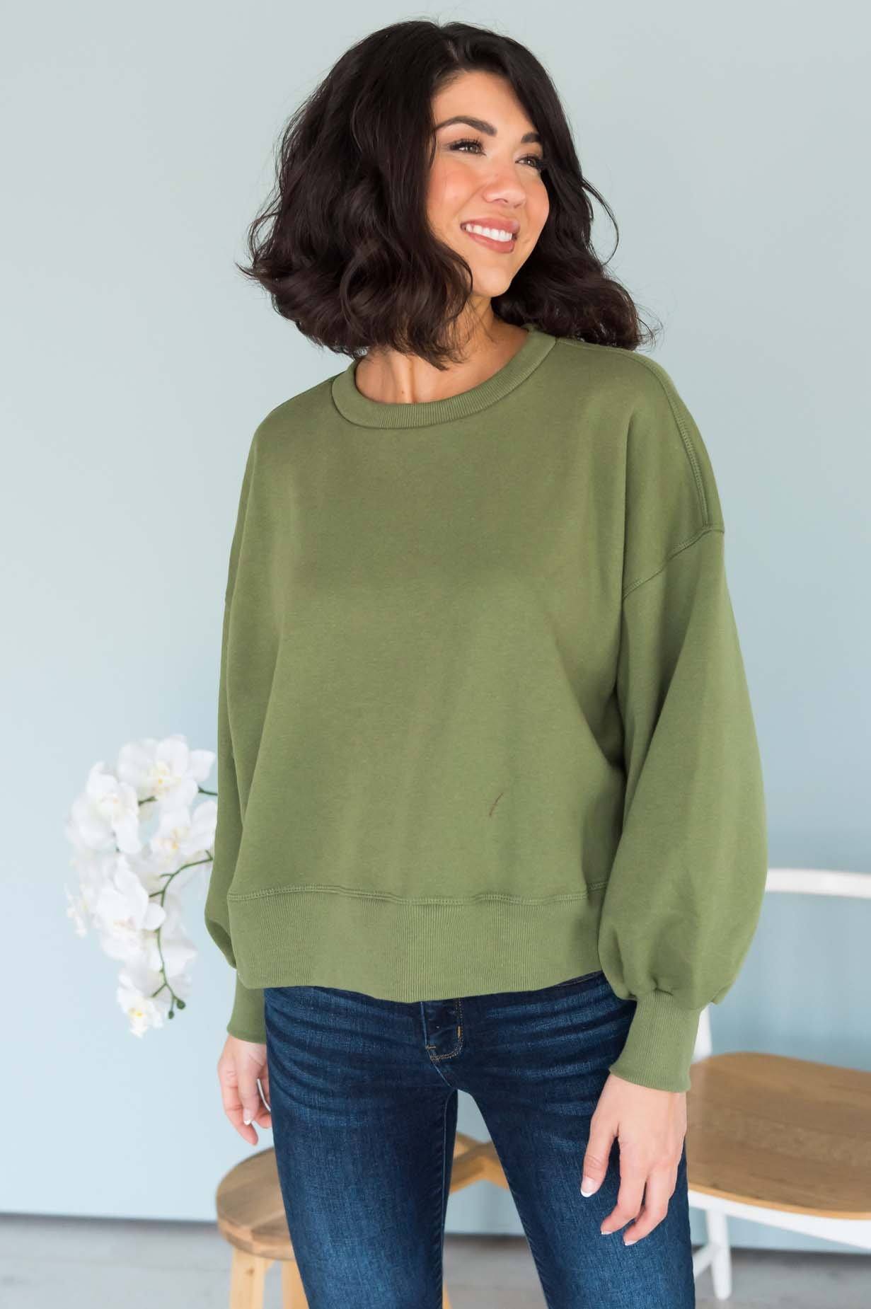 September Sunsets Modest Crewneck Modest Dresses vendor-unknown 