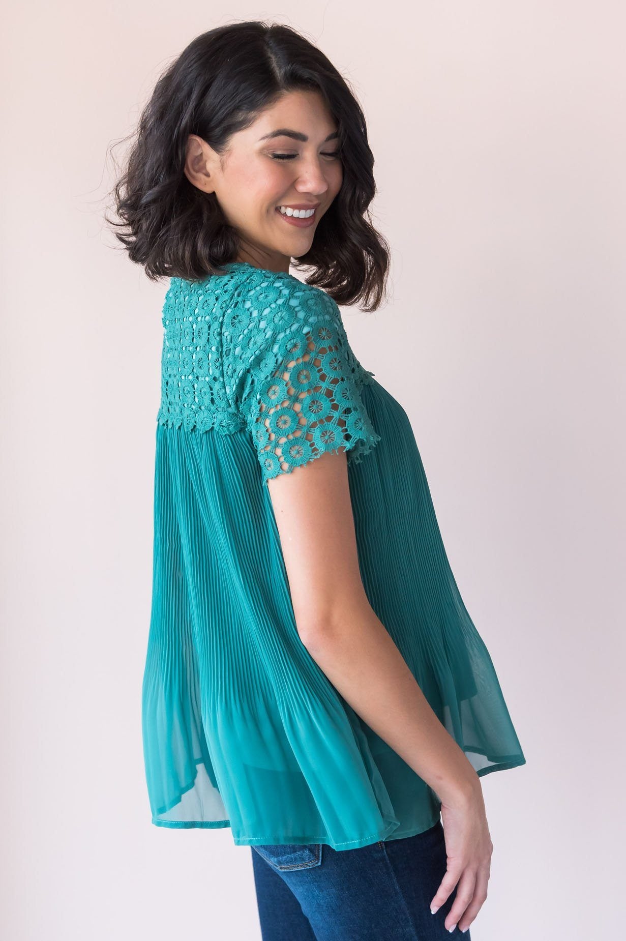 Inner Hope Modest Lace Blouse Tops vendor-unknown 