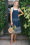 The Kalissa Overall Dress Modest Dresses vendor-unknown S Navy