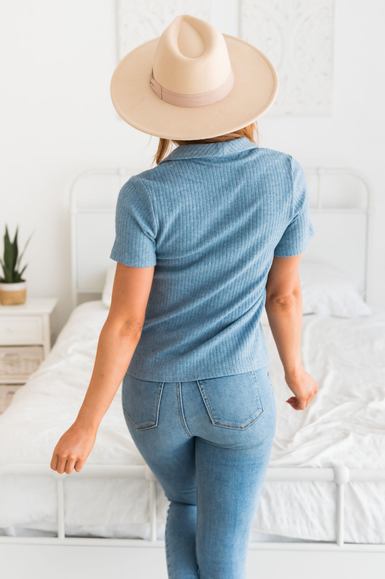 Standing By You Modest Knit Button Up Tops vendor-unknown 