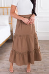 Make An Impression Modest Tiered Skirt Modest Dresses vendor-unknown