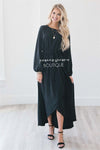 The Maleah - Long Sleeves Modest Dresses vendor-unknown S Black