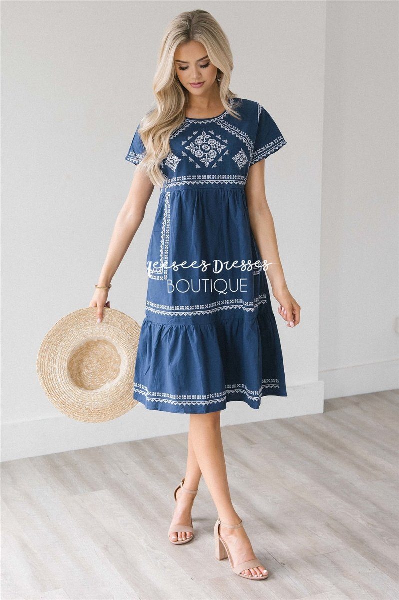 The Karen Modest Dresses vendor-unknown S Navy 