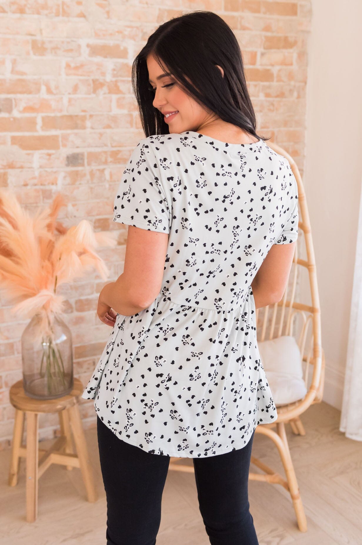 Pretty Petals Modest Babydoll Top NeeSee's Dresses 