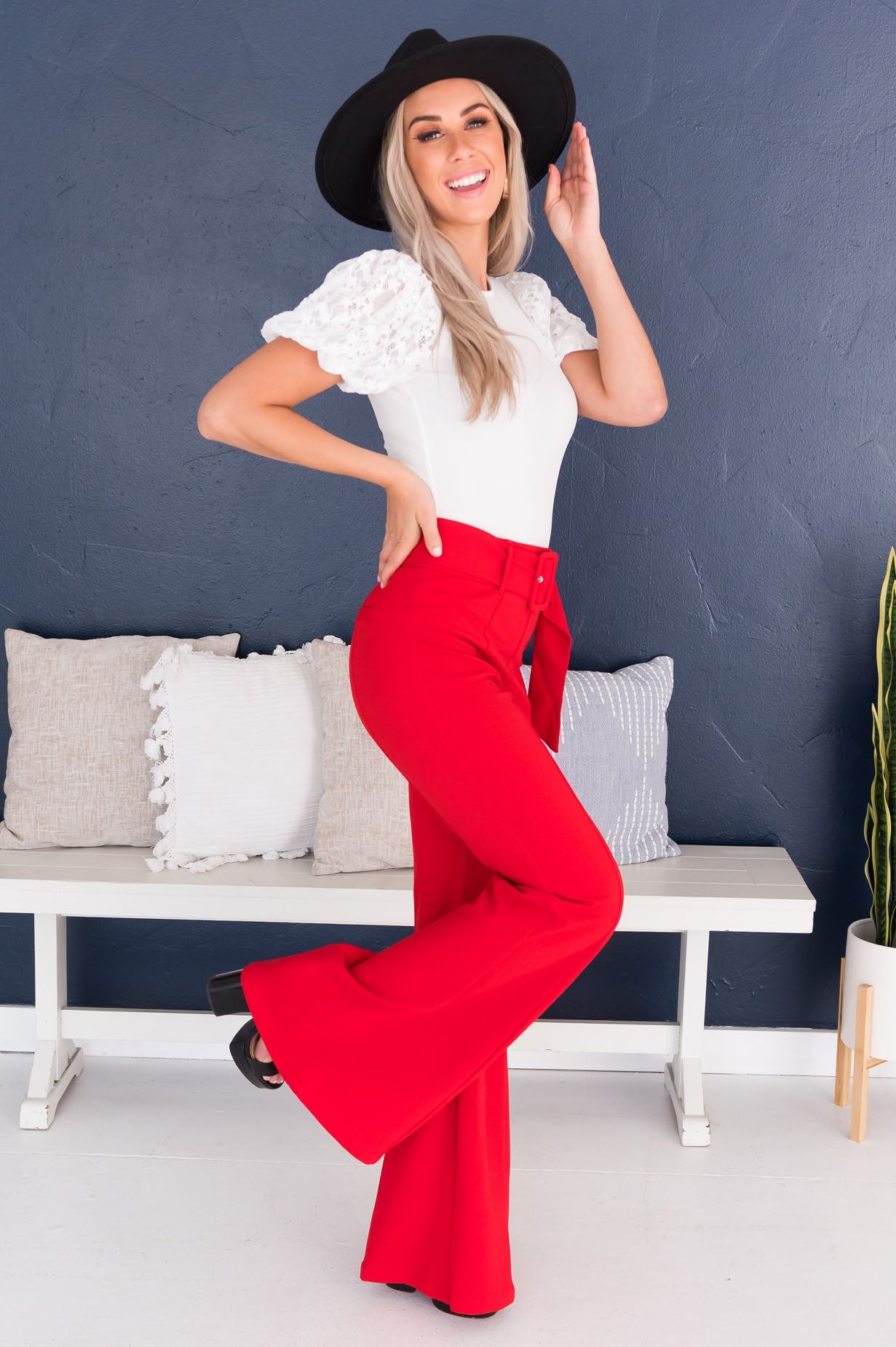 Ready For Everything Modest Flared Pants Modest Dresses vendor-unknown 