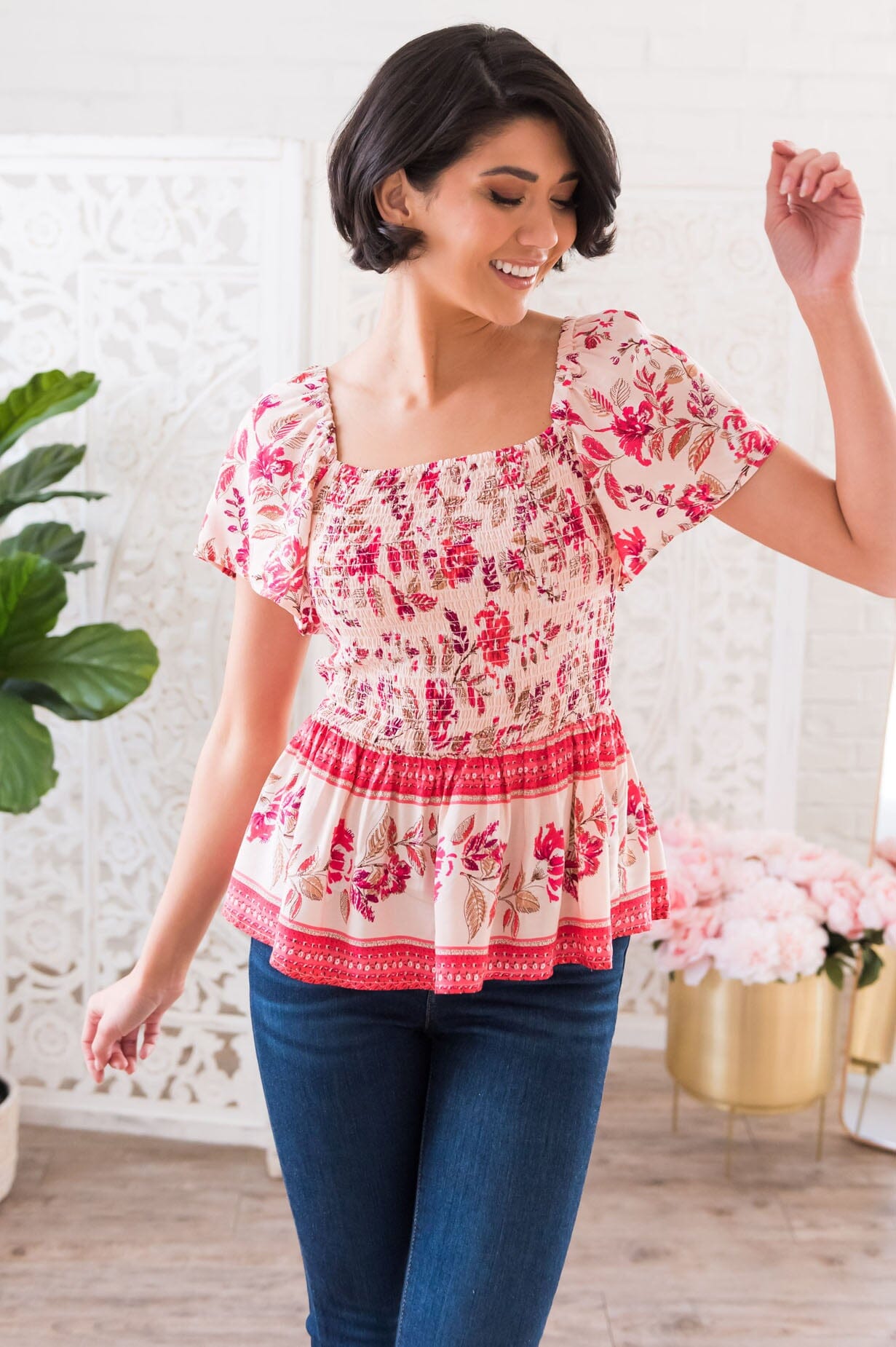 A Bit Of Boho Modest Blouse Modest Dresses vendor-unknown 