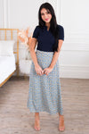 True Blue Blossom Modest Pocket Skirt Modest Dresses vendor-unknown