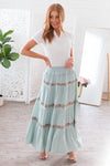 Sway My Way Modest Tiered Skirt Skirts vendor-unknown