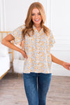 Timed Perfectly Right Modest Blouse Tops vendor-unknown