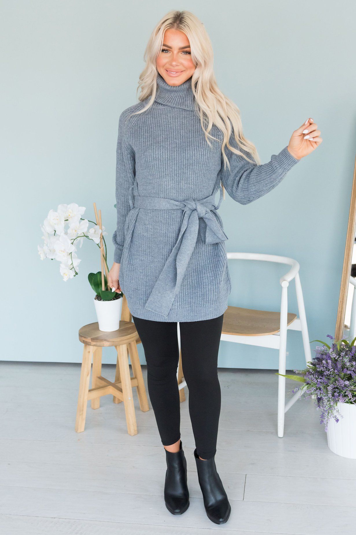 Giving My All Modest Knit Tunic Modest Dresses vendor-unknown 