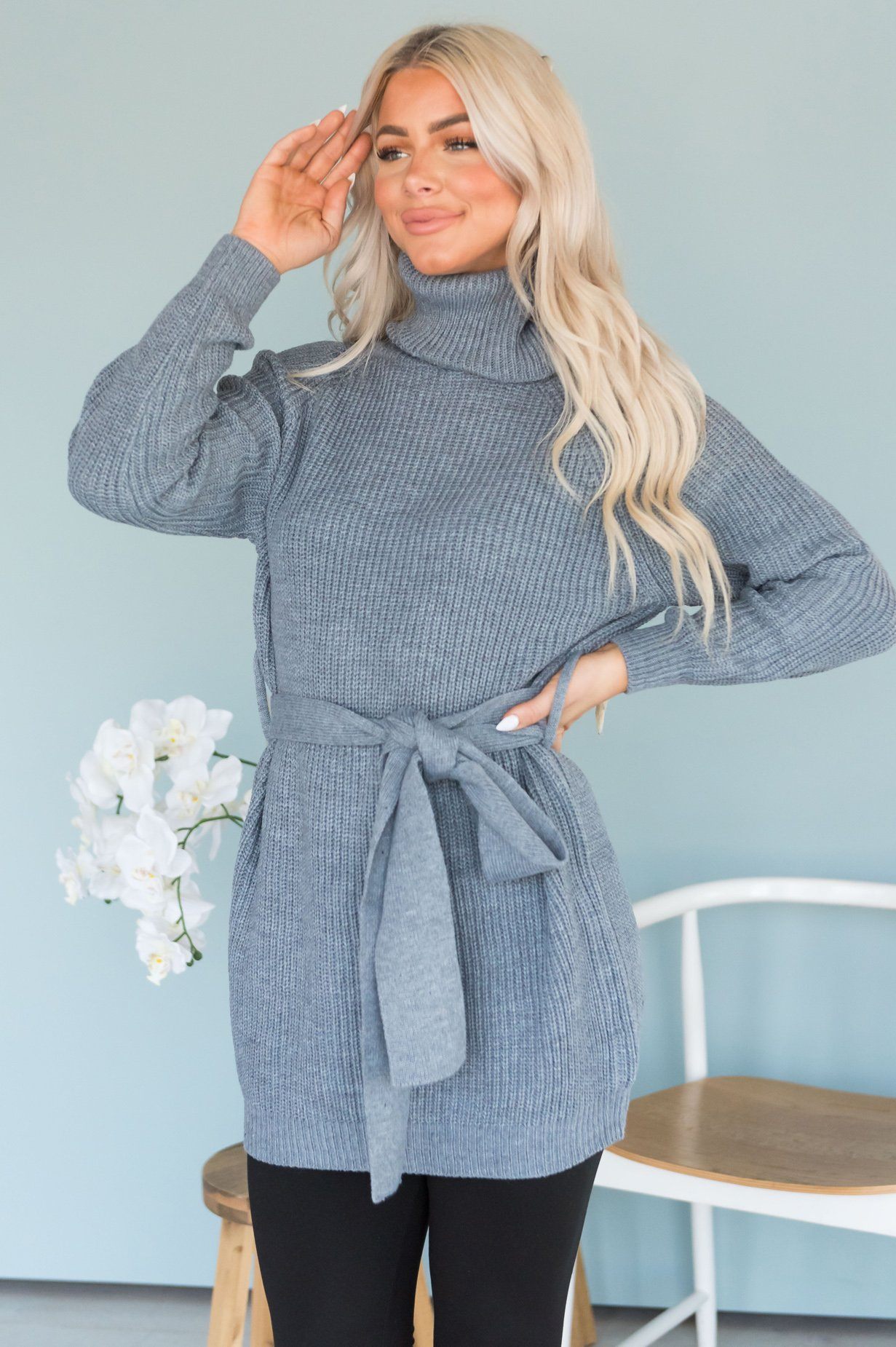 Giving My All Modest Knit Tunic Modest Dresses vendor-unknown 