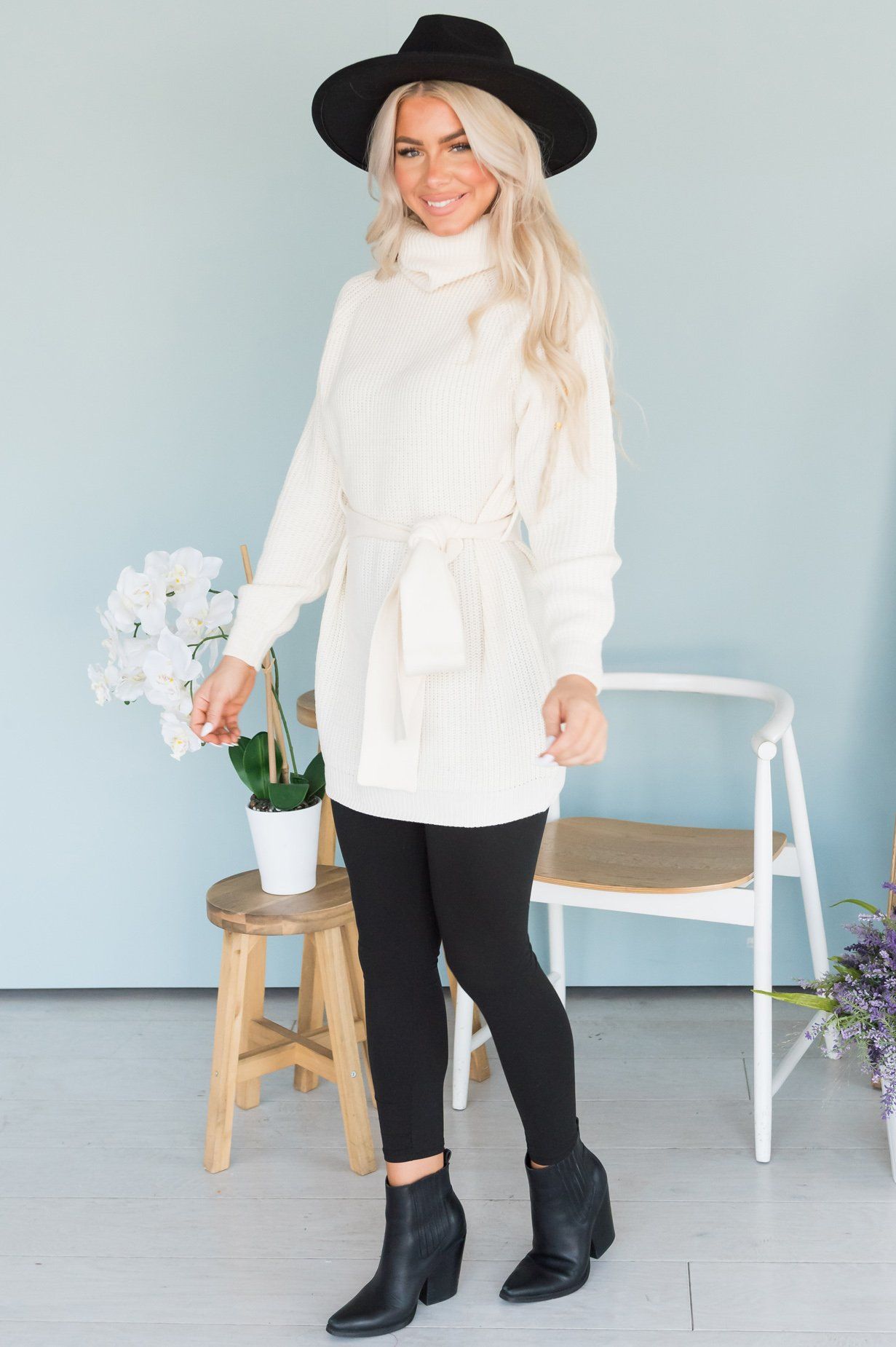 Giving My All Modest Knit Tunic Modest Dresses vendor-unknown 