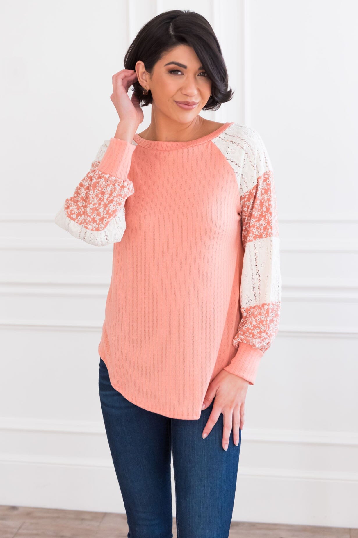 Pocket Full Of Flowers Modest Top Modest Dresses vendor-unknown 