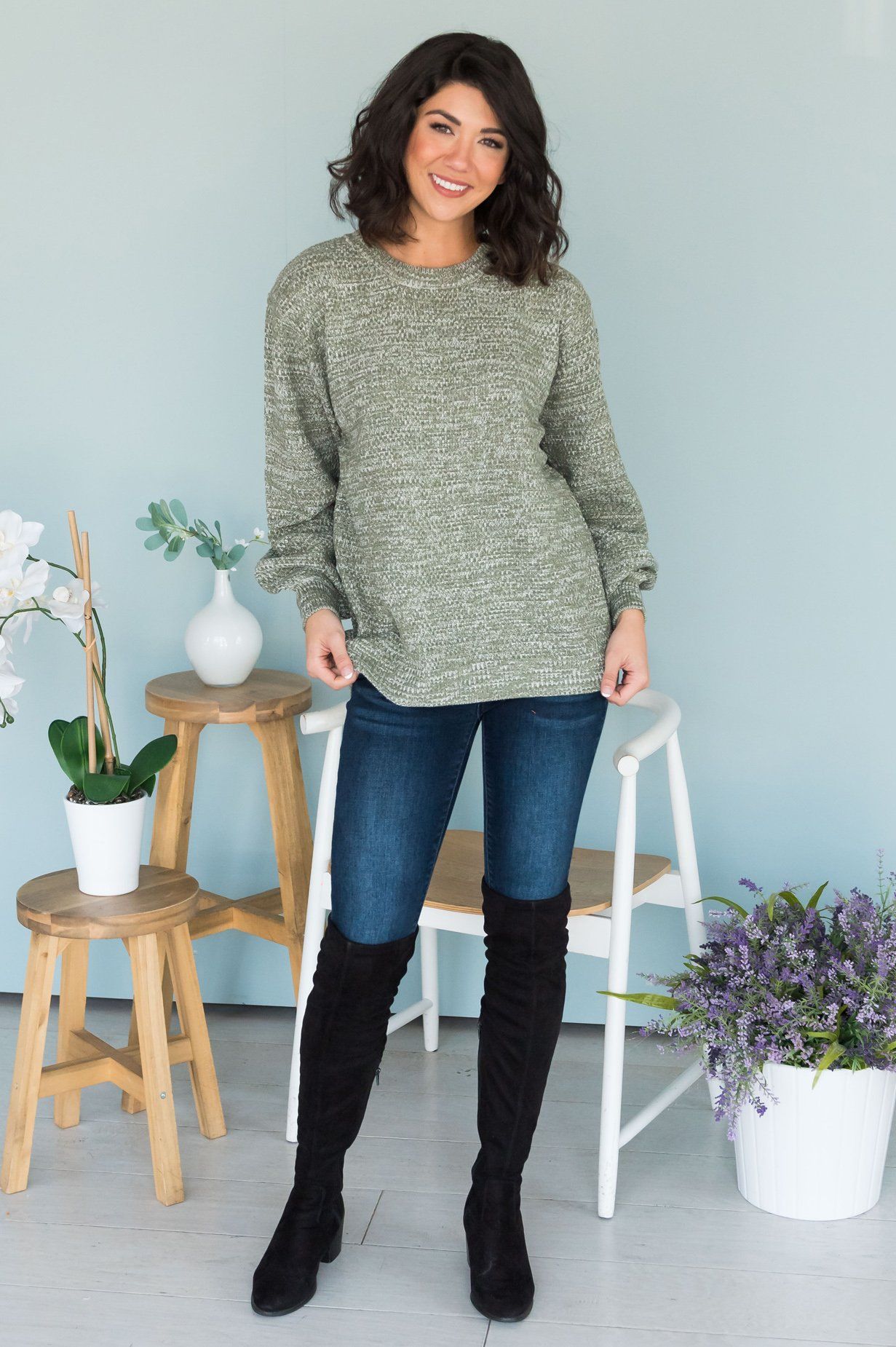 Cuddled Up Modest Sweater Modest Dresses vendor-unknown 