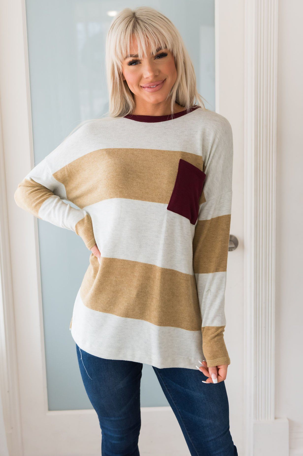 Couldn't Be Cozier Modest Blouse Modest Dresses vendor-unknown 