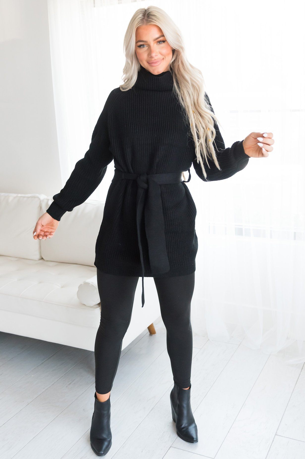 Giving My All Modest Knit Tunic Modest Dresses vendor-unknown 