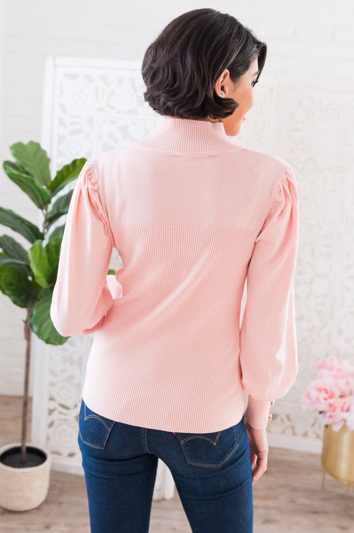 First Love Modest Ribbed Sweater Modest Dresses vendor-unknown 