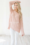 Cozy Fall Popcorn Pullover Round Neck Sweater Tops vendor-unknown Blush Pink S