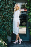 Day Dreamer Lace Dress in White Modest Dresses vendor-unknown
