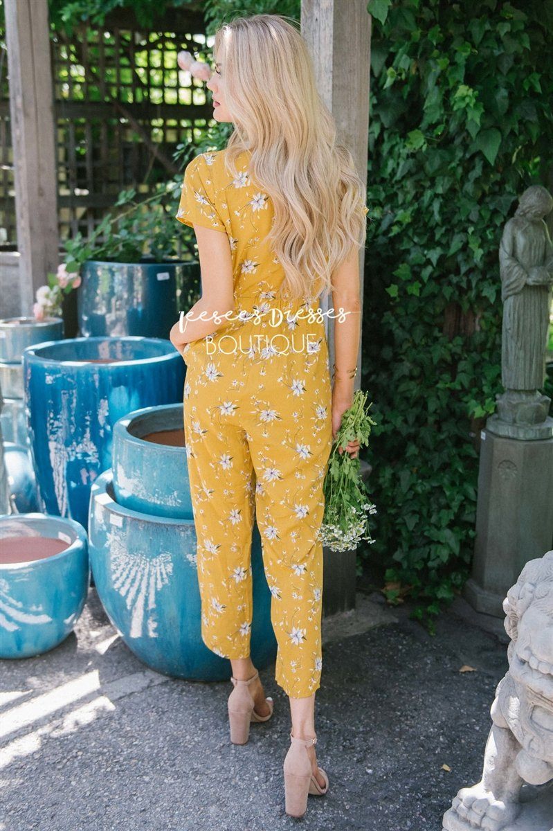 The Mimi Floral Jumpsuit Modest Dresses vendor-unknown 