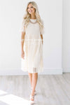 Love At First Sight Cream Lace Dress Modest Dresses vendor-unknown