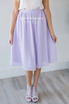 Lavender Chiffon Skirt Skirts vendor-unknown