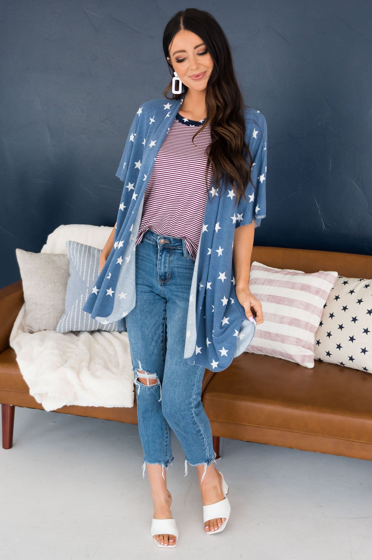 All American Girl Modest Cardigan Tops vendor-unknown 