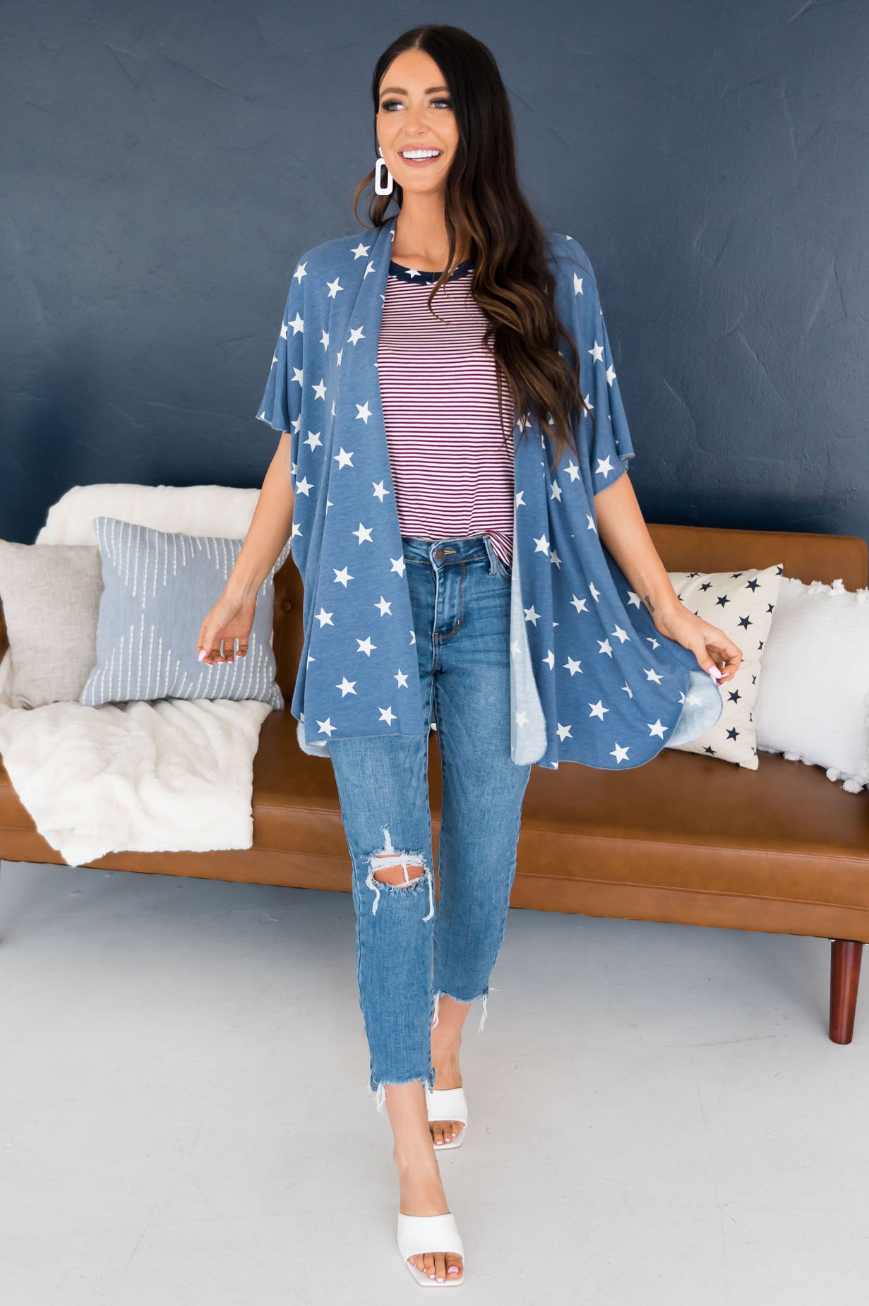 All American Girl Modest Cardigan Tops vendor-unknown 