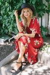 The Jasmine Modest Dresses vendor-unknown S Red Poppy Floral