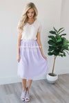 Lavender Chiffon Skirt Skirts vendor-unknown Lavender XS