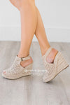 Jobyna Cream Wedges Accessories & Shoes vendor-unknown