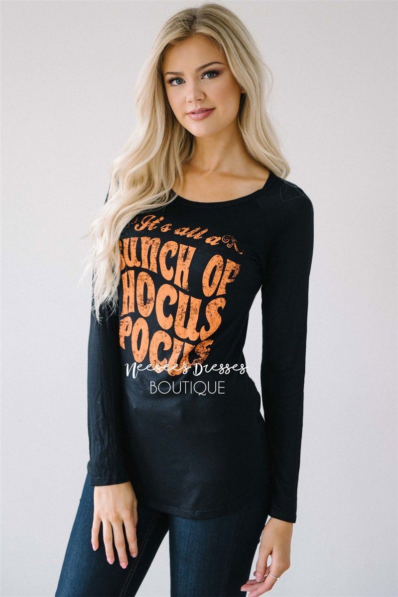 Hocus Pocus Black Top Tops vendor-unknown 